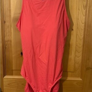 Tommy Bahama Pearl High Neck Swimsuit in Coral in Size 14 Brand New w/Tags